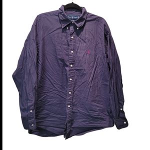 L Navy Blue Blake Ralph Lauren Dress Shirt